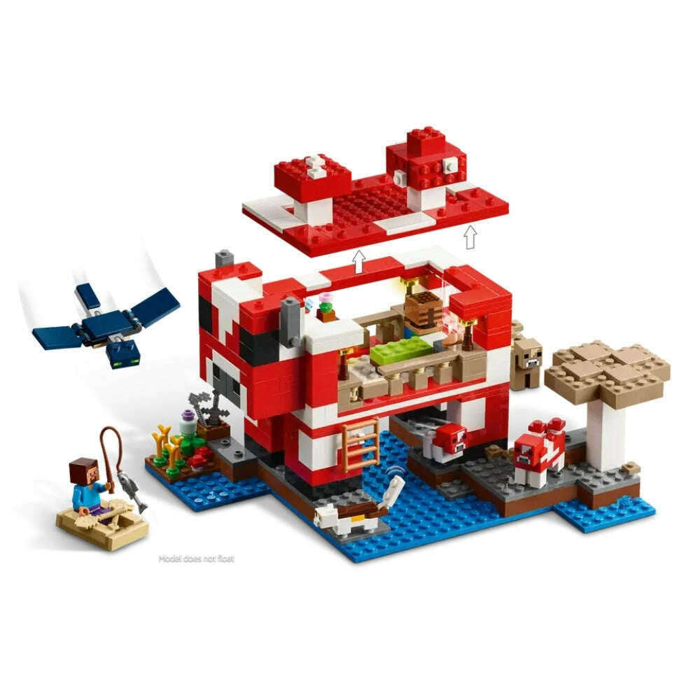 Toys N Tuck:Lego 21270 Minecraft The Mooshroom House,Lego Minecraft