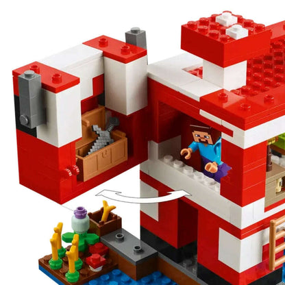 Toys N Tuck:Lego 21270 Minecraft The Mooshroom House,Lego Minecraft