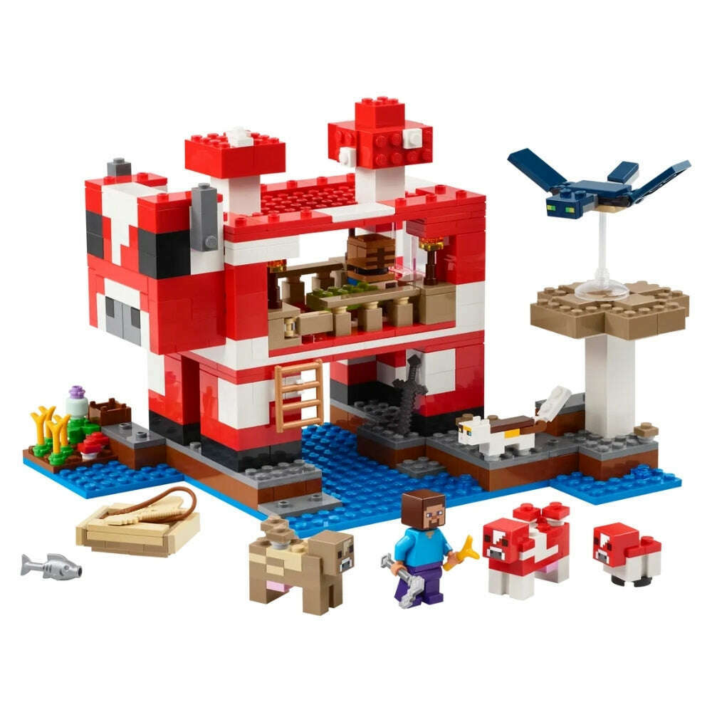 Toys N Tuck:Lego 21270 Minecraft The Mooshroom House,Lego Minecraft