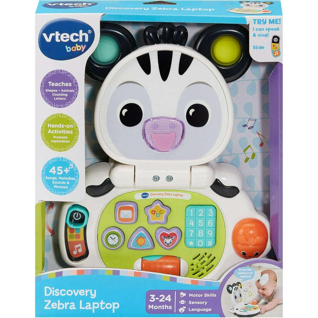 Toys N Tuck:Vtech Discovery Zebra Laptop,Vtech