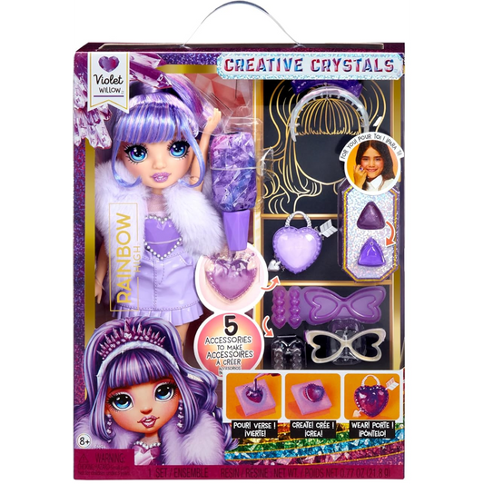 Toys N Tuck:Rainbow High Creative Crystals Violet Willow,Rainbow High