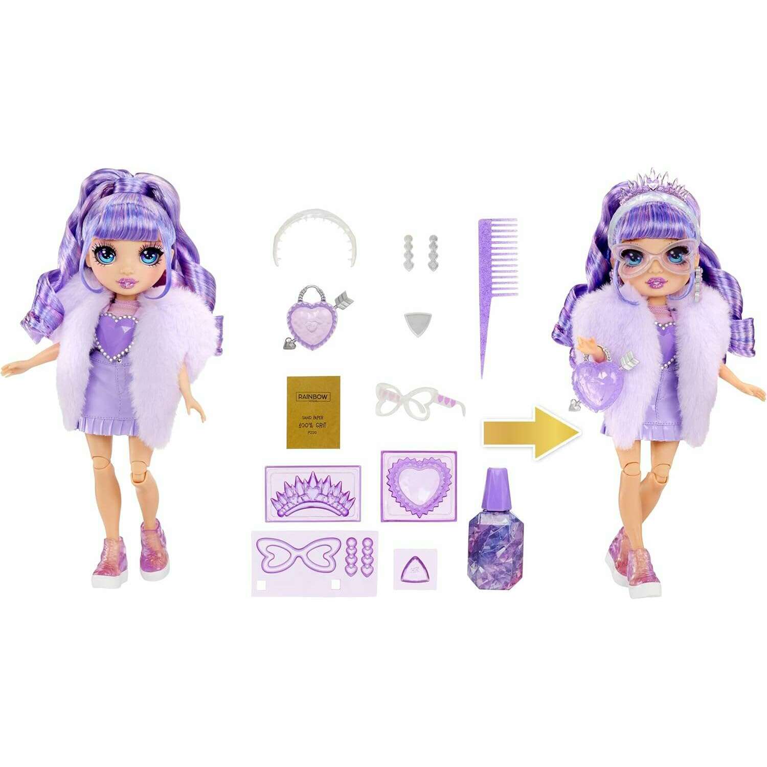 Toys N Tuck:Rainbow High Creative Crystals Violet Willow,Rainbow High