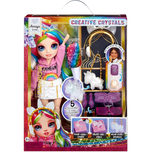 Toys N Tuck:Rainbow High Creative Crystals Amaya Raine,Rainbow High