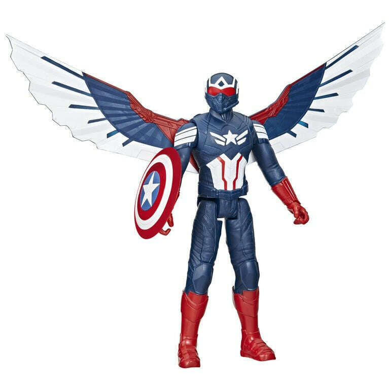 Toys N Tuck:Marvel Captain America: Brave New World Titan Hero Series Deluxe Captain America,Marvel