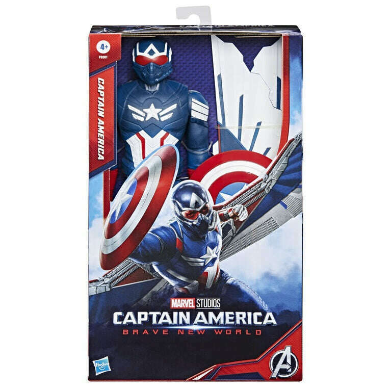 Toys N Tuck:Marvel Captain America: Brave New World Titan Hero Series Deluxe Captain America,Marvel