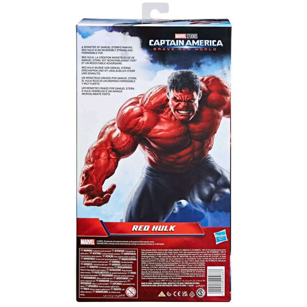 Toys N Tuck:Marvel Captain America: Brave New World Titan Hero Series Red Hulk,Marvel