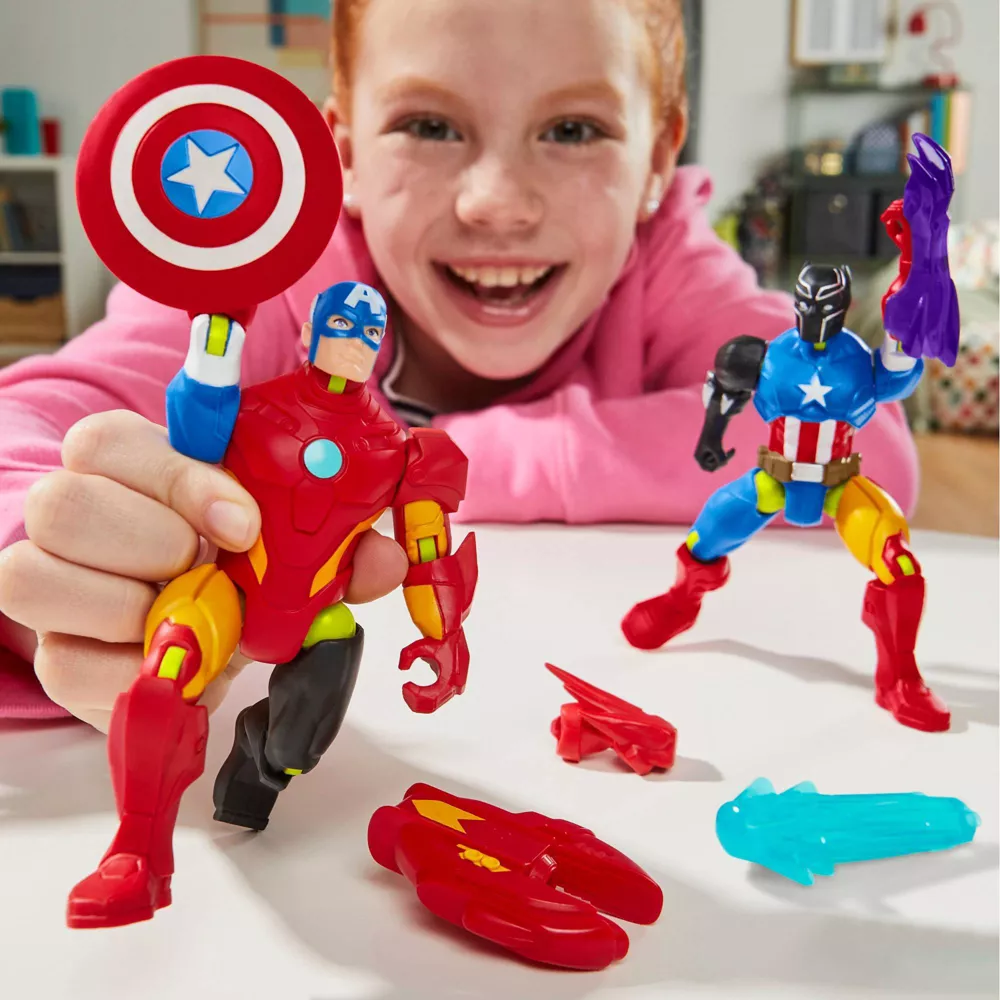 Toys N Tuck:Marvel Mix Mashers Captain America Action Figure,Marvel