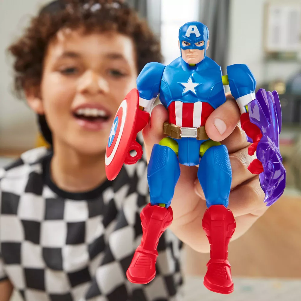 Toys N Tuck:Marvel Mix Mashers Captain America Action Figure,Marvel