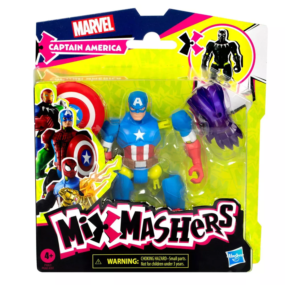 Toys N Tuck:Marvel Mix Mashers Captain America Action Figure,Marvel