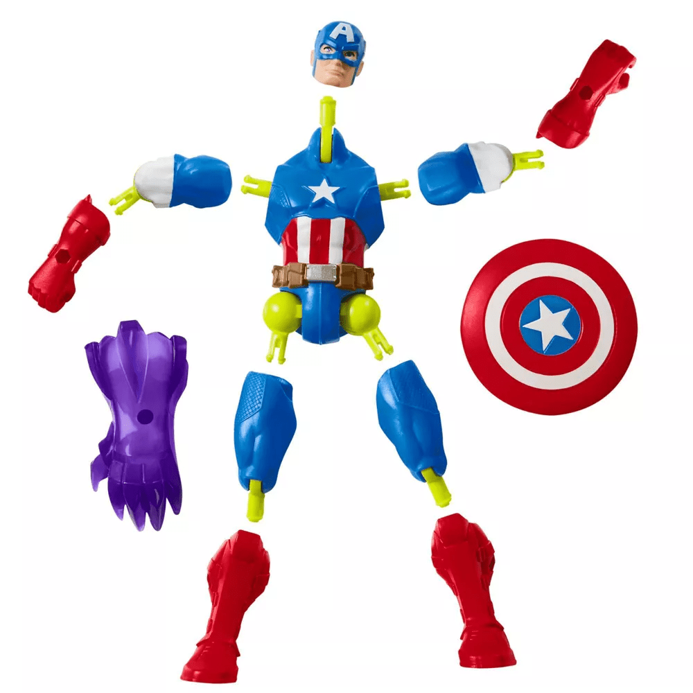 Toys N Tuck:Marvel Mix Mashers Captain America Action Figure,Marvel