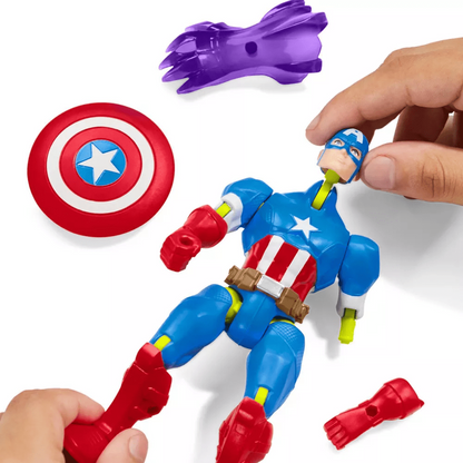 Toys N Tuck:Marvel Mix Mashers Captain America Action Figure,Marvel