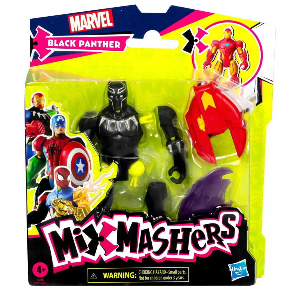 Toys N Tuck:Marvel Mix Mashers Black Panther Action Figure,Marvel