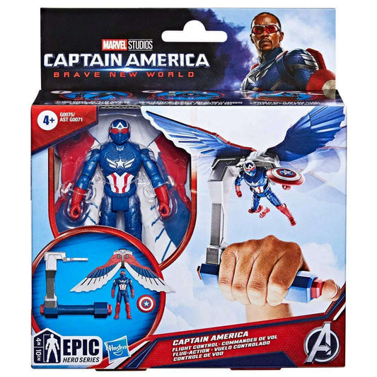 Toys N Tuck:Marvel Captain America: Brave New World Epic Hero Series Captain America Flight Control,Marvel