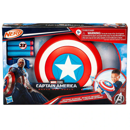 Toys N Tuck:Nerf Marvel Captain America: Brave New World Skyshot Blaster,Marvel