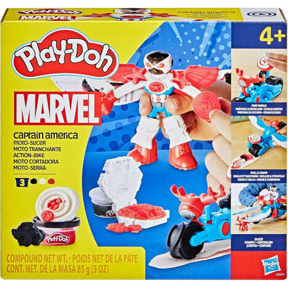 Toys N Tuck:Play-Doh Marvel Captain America Moto-Slicer,Play-Doh