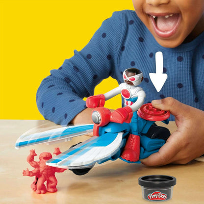 Toys N Tuck:Play-Doh Marvel Captain America Moto-Slicer,Play-Doh