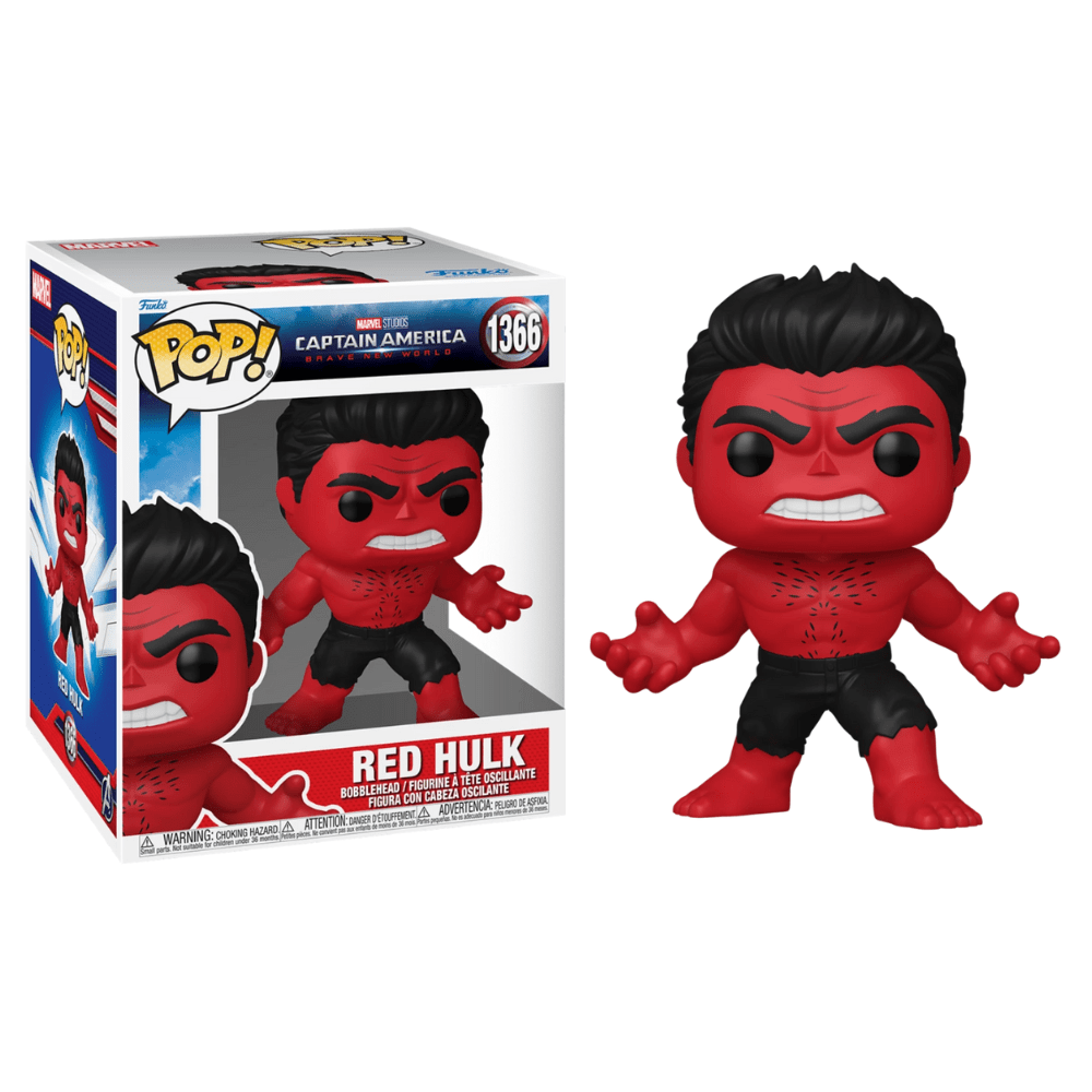 Toys N Tuck:Pop! Vinyl - Marvel Captain America Brave New World - Red Hulk 1366,Funko