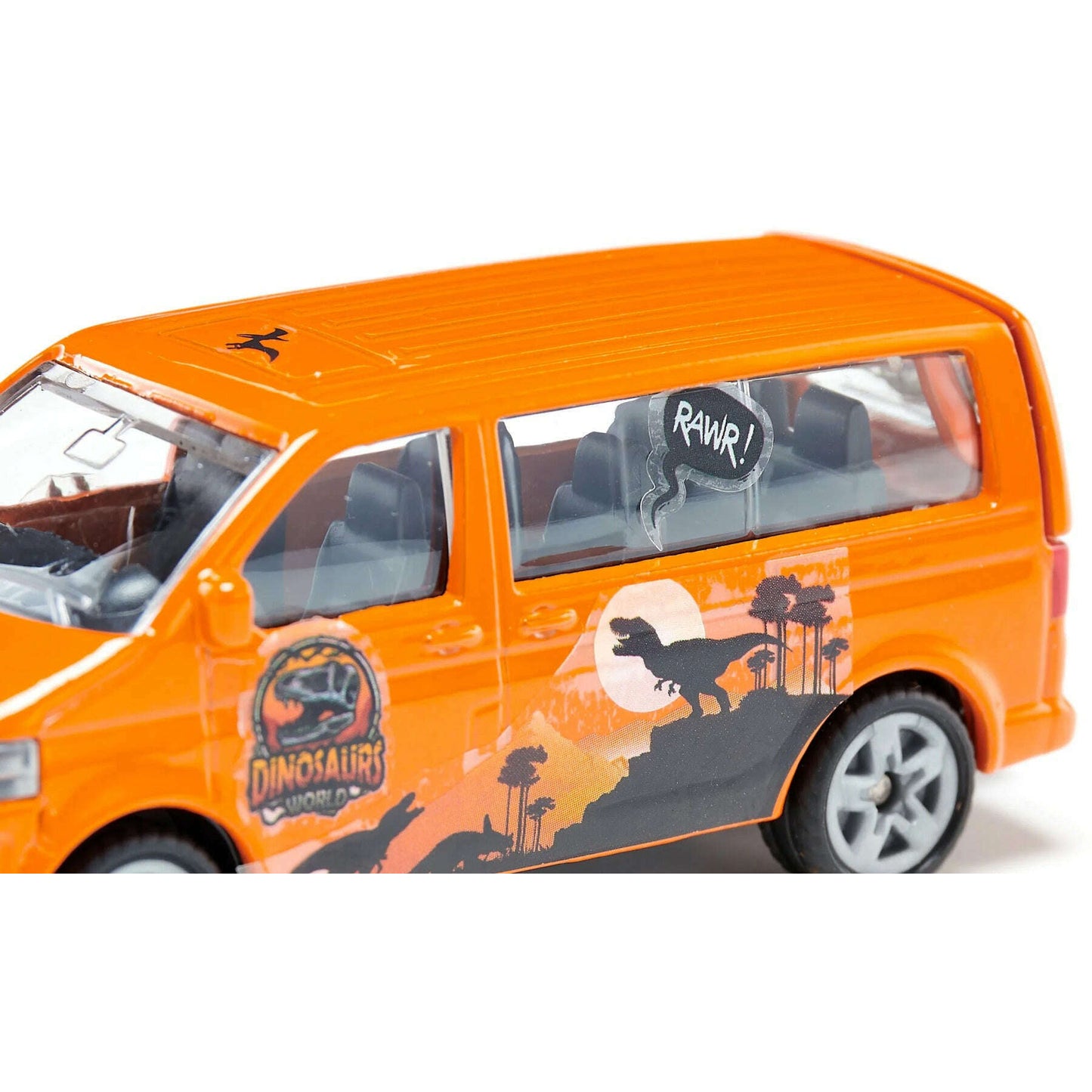 Toys N Tuck:Siku Diecast Vehicle 1070 VW Multivan with Dinosaur Stickers,Siku