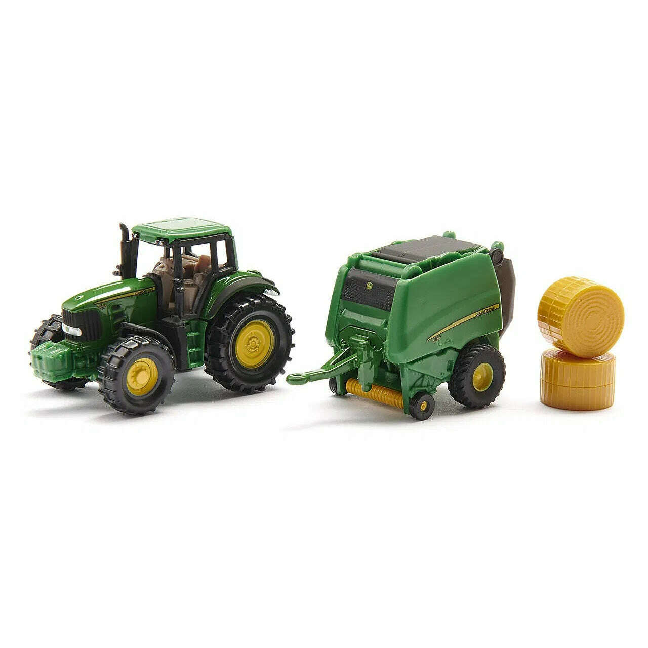 Toys N Tuck:Siku Diecast Vehicle 1665 John Deere with Round Bailer,Siku