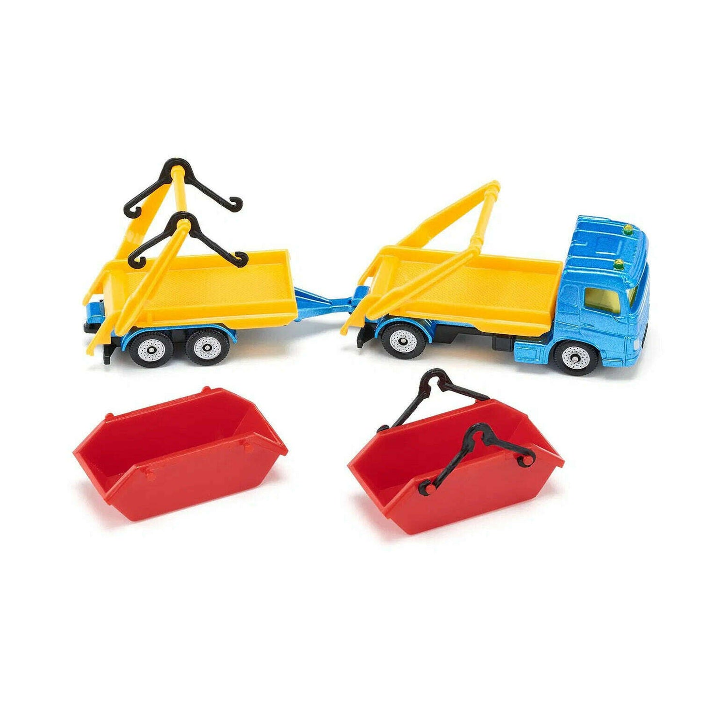 Toys N Tuck:Siku Diecast Vehicle 1695 Truck with Skip and Trailer,Siku