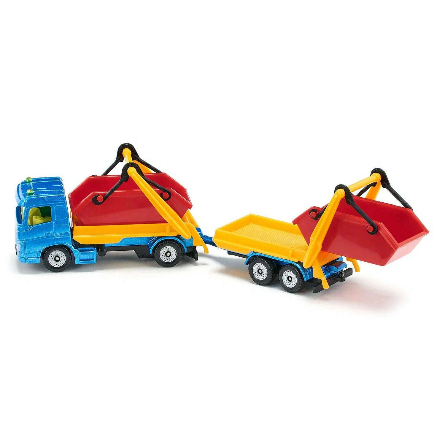 Toys N Tuck:Siku Diecast Vehicle 1695 Truck with Skip and Trailer,Siku