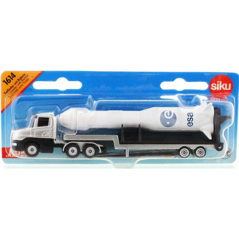 Toys N Tuck:Siku Diecast Vehicle 1614 Low Loader with Rocket,Siku