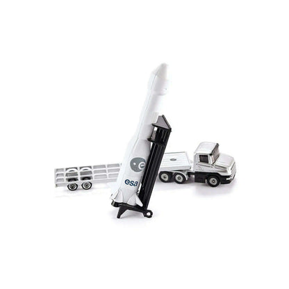 Toys N Tuck:Siku Diecast Vehicle 1614 Low Loader with Rocket,Siku