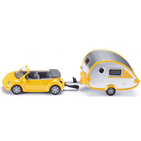 Toys N Tuck:Siku Diecast Vehicle 1629 Car with Trailer Caravan,Siku