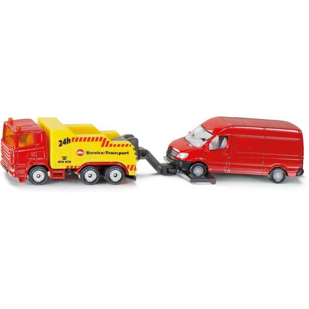 Toys N Tuck:Siku Diecast Vehicle 1667 Breakdown Truck with Van,Siku