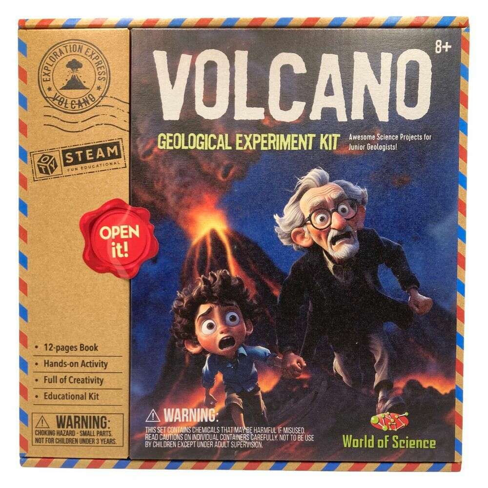 Toys N Tuck:World Of Science Volcano Geological Experiment Kit,World of Science