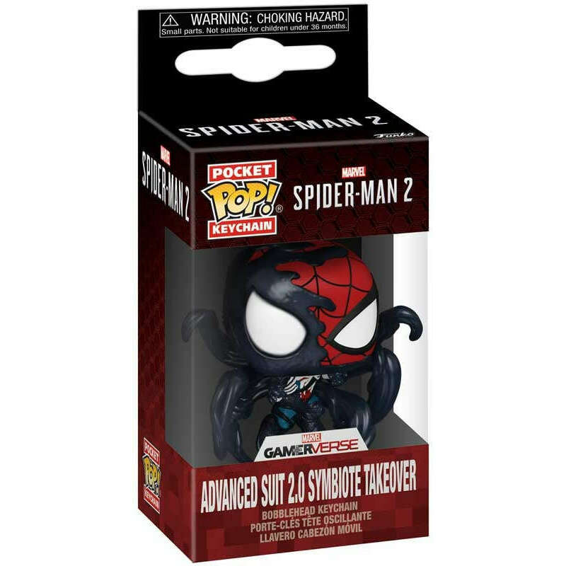 Toys N Tuck:Funko Pocket Pop Keychain - Marvel - Advanced Suit 2.0 Symbiote Takeover,Marvel