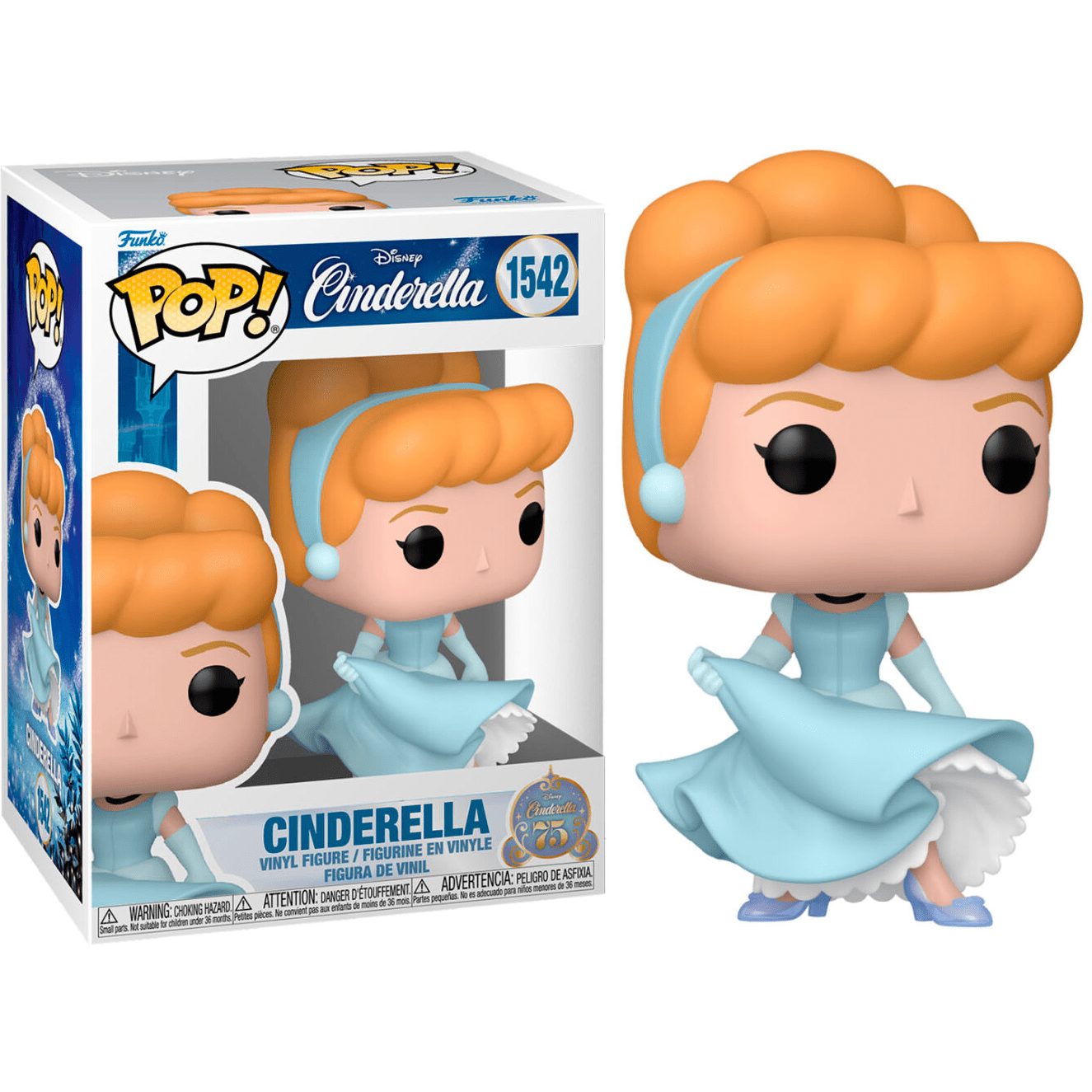 Toys N Tuck:Pop! Vinyl - Disney Cinderella 75 - Cinderella 1542,Disney