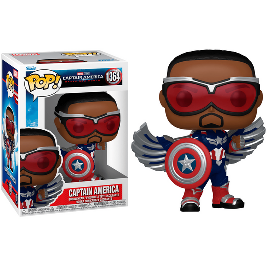 Toys N Tuck:Pop! Vinyl - Marvel Captain America Brave New World - Captain America 1364,Marvel