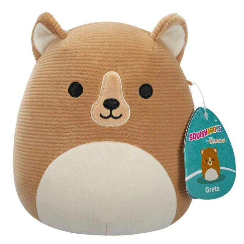 Toys N Tuck:Squishmallows Squisharoys 7.5 Inch Plush - Greta The Bear,Squishmallows