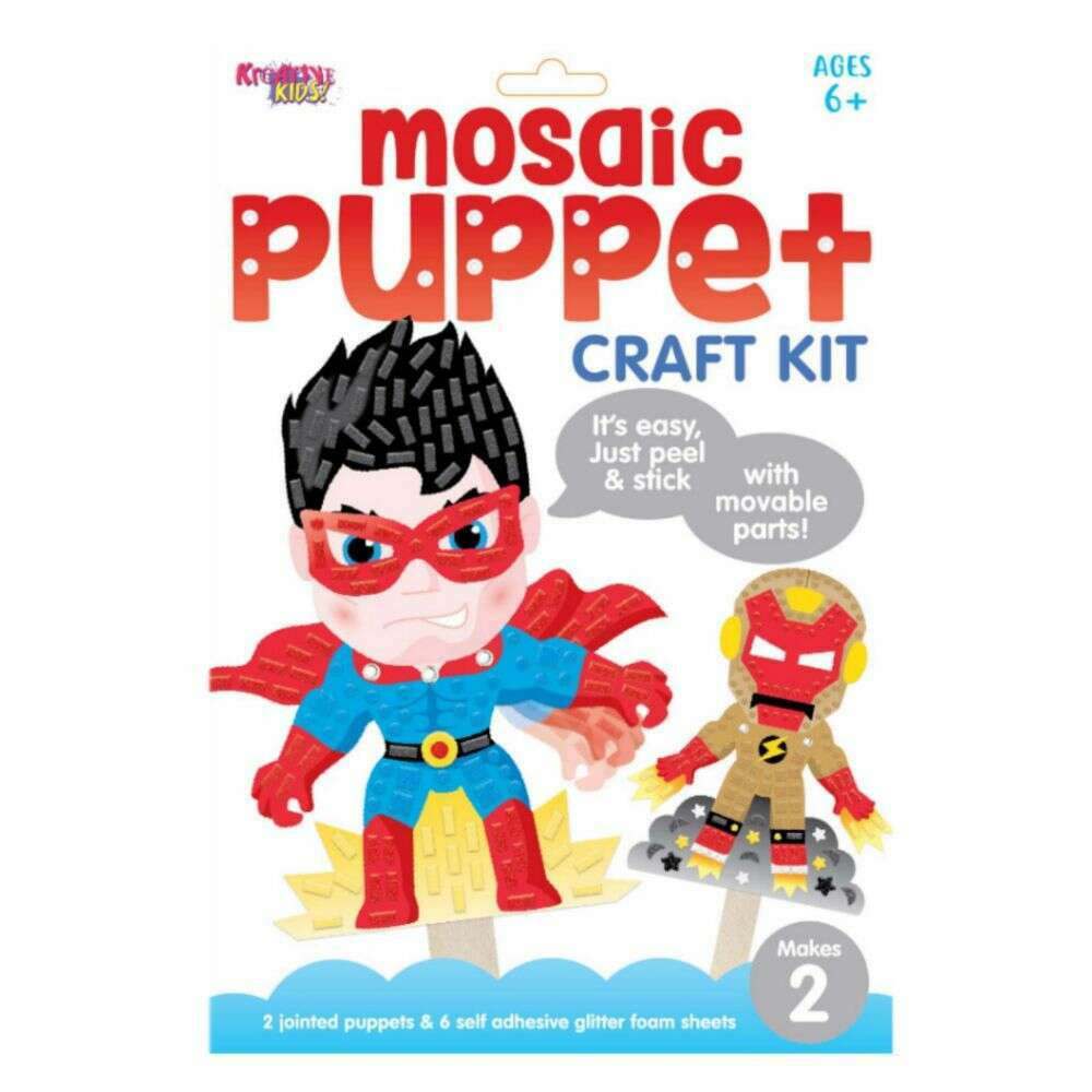 Toys N Tuck:Creative Kids Mosaic Puppet Craft Kit,Creative Kids