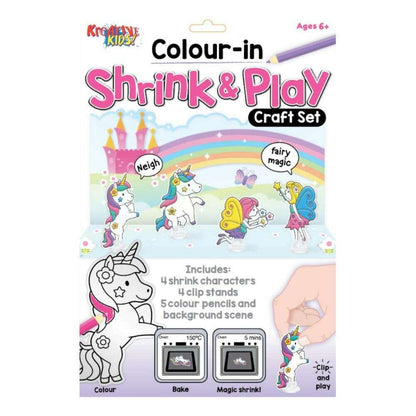 Toys N Tuck:Creative Kids Colour-In Shrink & Play Craft Set,Creative Kids