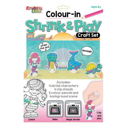 Toys N Tuck:Creative Kids Colour-In Shrink & Play Craft Set,Creative Kids