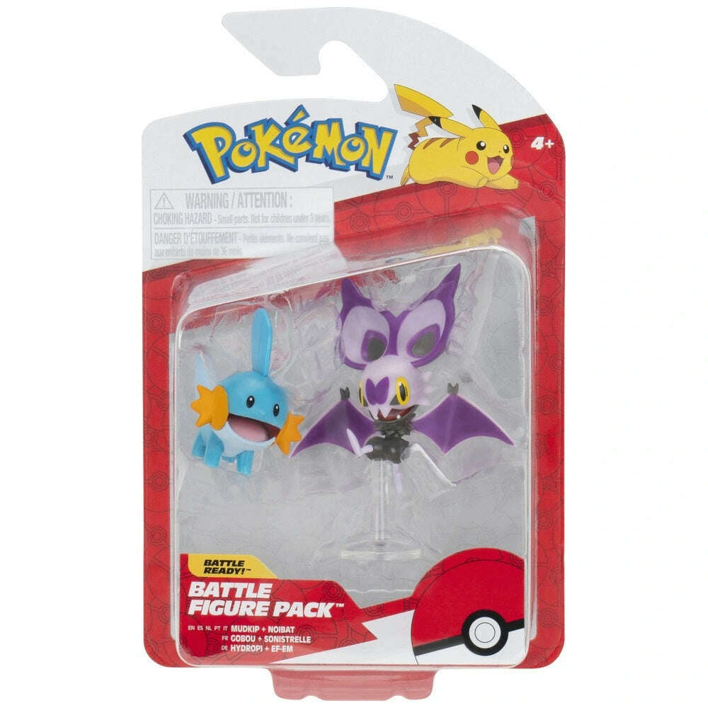 Toys N Tuck:Pokemon Battle Figure Pack - Mudkip Noibat,Pokemon