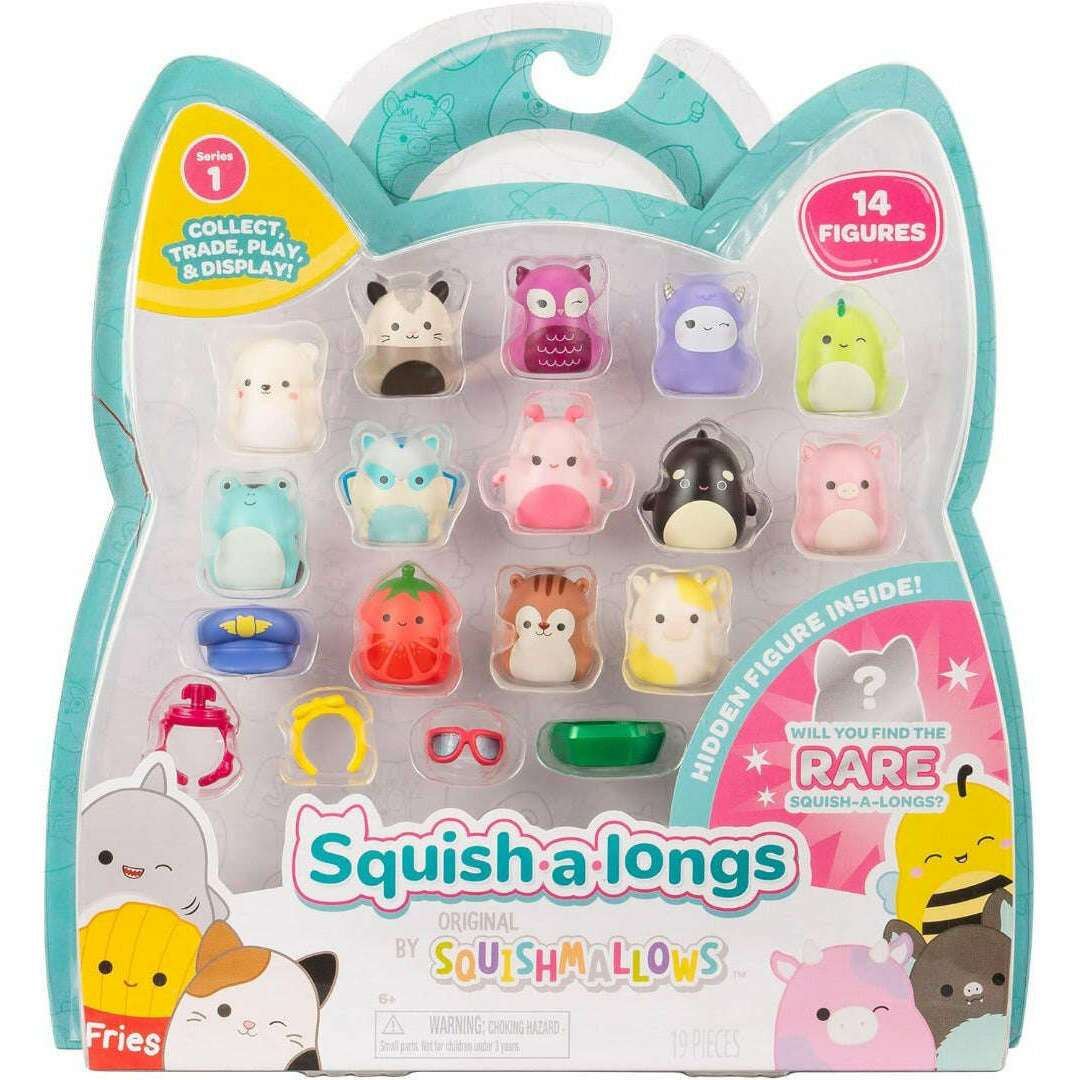 Toys N Tuck:Squishmallows Squish-A-Longs 14 Figure Pack (Series 1),Squishmallows Squish-A-Longs