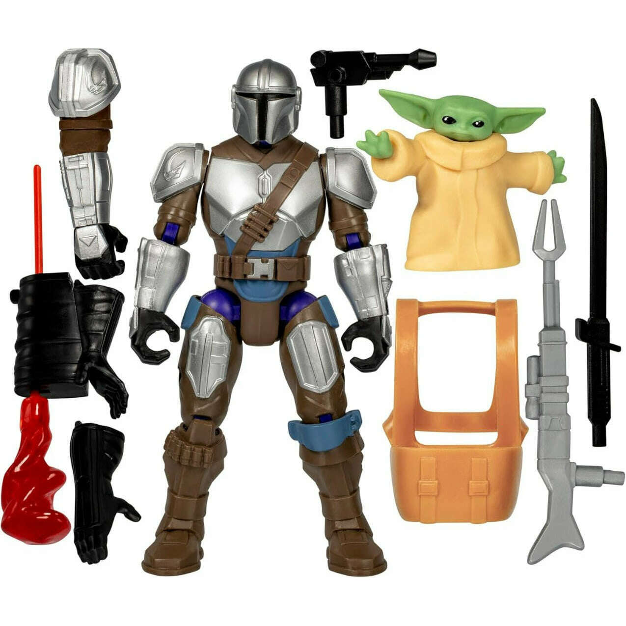 Toys N Tuck:Star Wars Mix Mashers The Mandalorian & Grogu Deluxe Action Figure,Star Wars