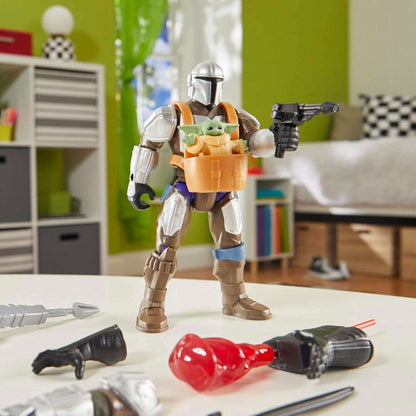 Toys N Tuck:Star Wars Mix Mashers The Mandalorian & Grogu Deluxe Action Figure,Star Wars