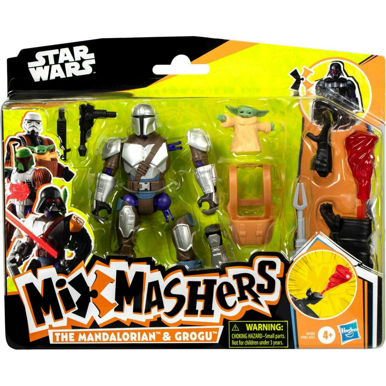 Toys N Tuck:Star Wars Mix Mashers The Mandalorian & Grogu Deluxe Action Figure,Star Wars