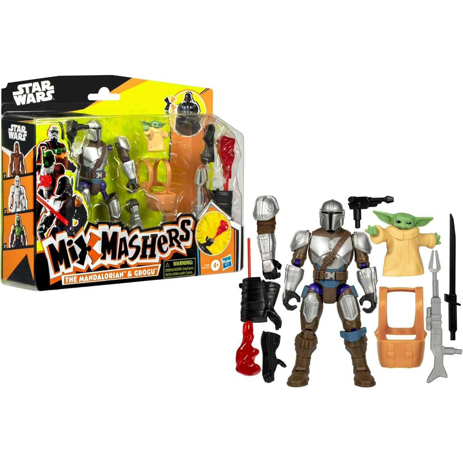 Toys N Tuck:Star Wars Mix Mashers The Mandalorian & Grogu Deluxe Action Figure,Star Wars