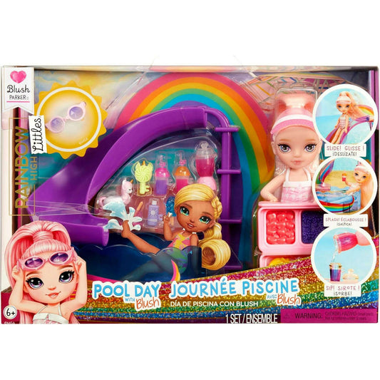 Toys N Tuck:Rainbow High Littles Pool Day with Blush Parker,Rainbow High