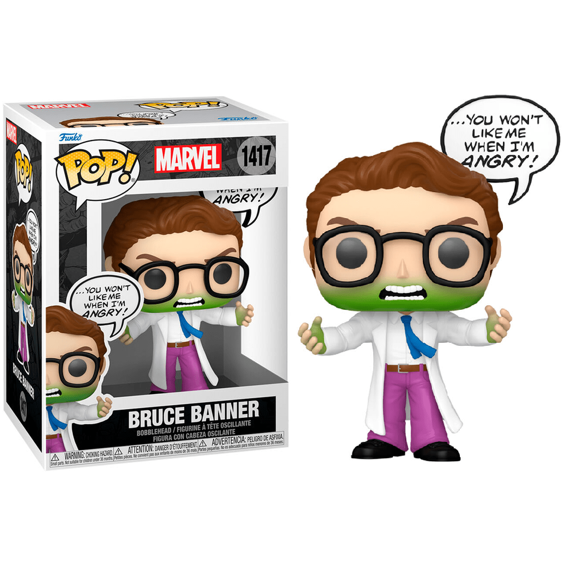 Toys N Tuck:Pop! Vinyl - Marvel - Bruce Banner 1417,Marvel