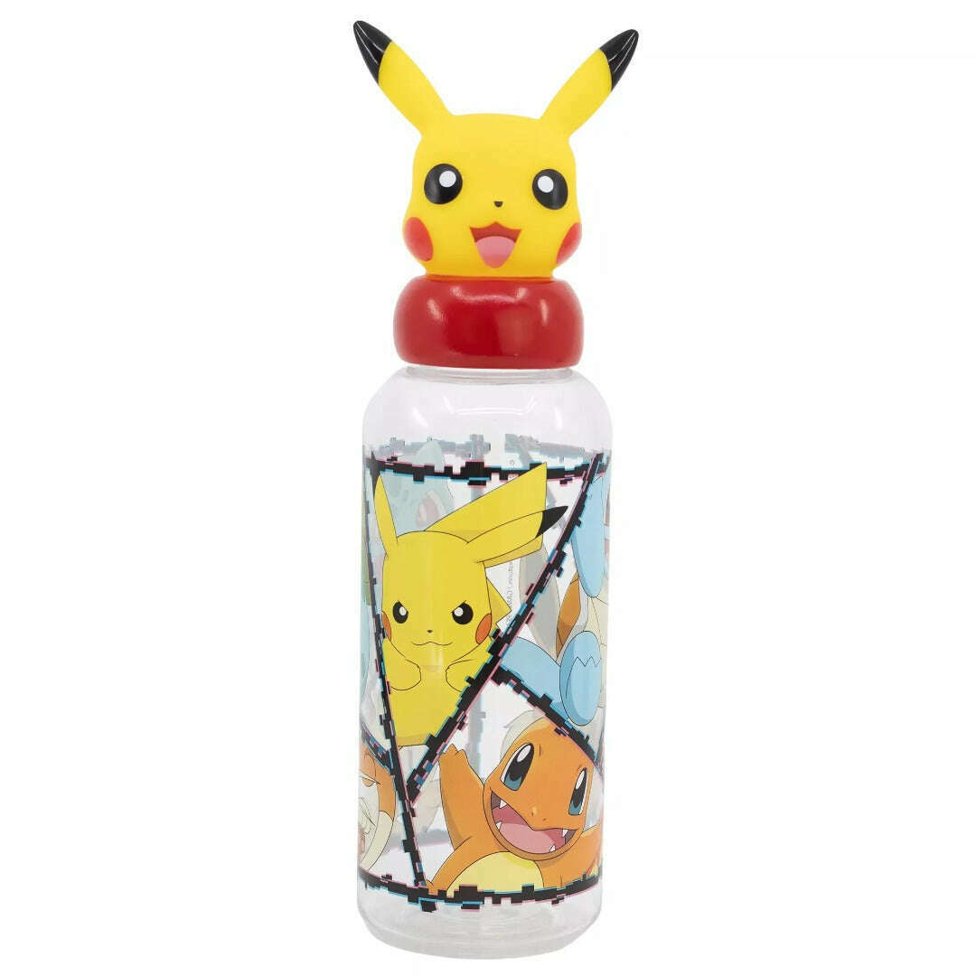 Toys N Tuck:Plastic Drinks Bottle - 3D Pokemon Figurine,Pokemon