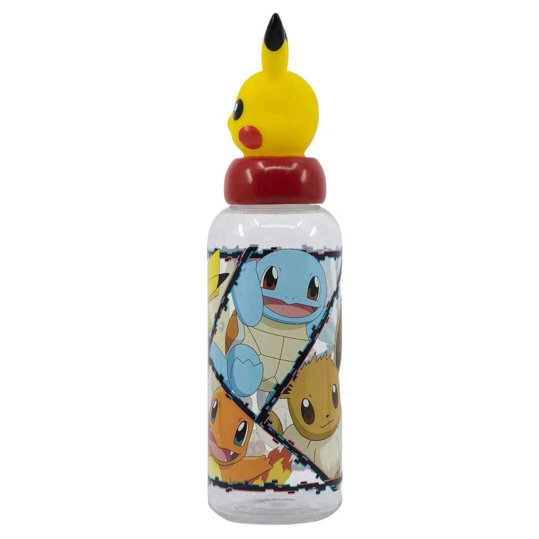 Toys N Tuck:Plastic Drinks Bottle - 3D Pokemon Figurine,Pokemon