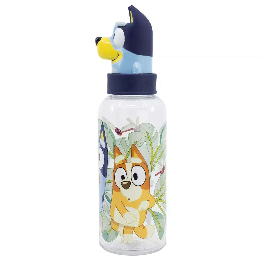 Toys N Tuck:Plastic Drinks Bottle - 3D Bluey Figurine,Bluey