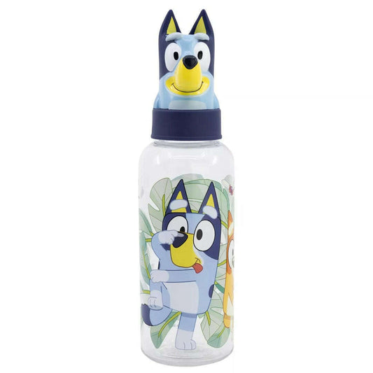 Toys N Tuck:Plastic Drinks Bottle - 3D Bluey Figurine,Bluey