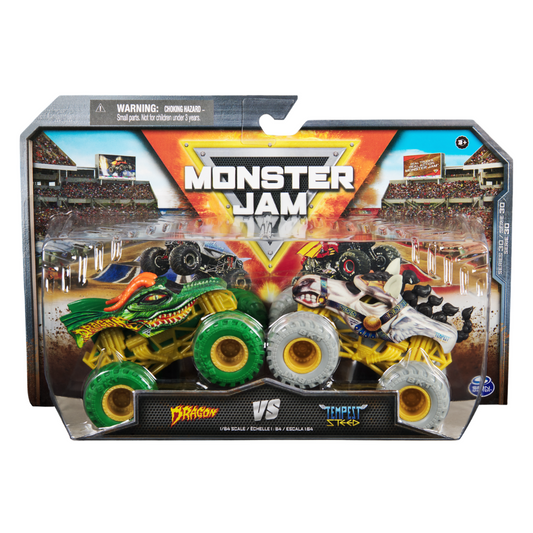 Toys N Tuck:Monster Jam 1:64 Series 30 Dragon vs Tempest Steed,Monster Jam